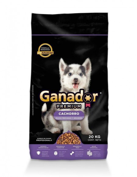 Ganador Premium cachorro razas grandes 20 kg