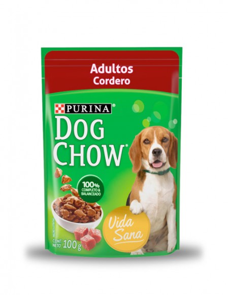 Dog Chow sobre - sabor cordero (caja 20 pz)