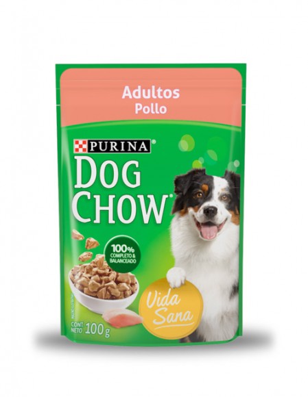 Dog Chow sobre - adulto sabor pollo (caja 20 pz)