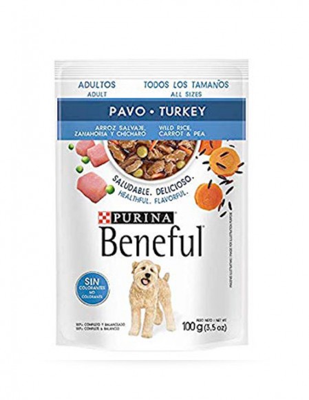 Beneful sobre sabor pavo (caja 20 pz)