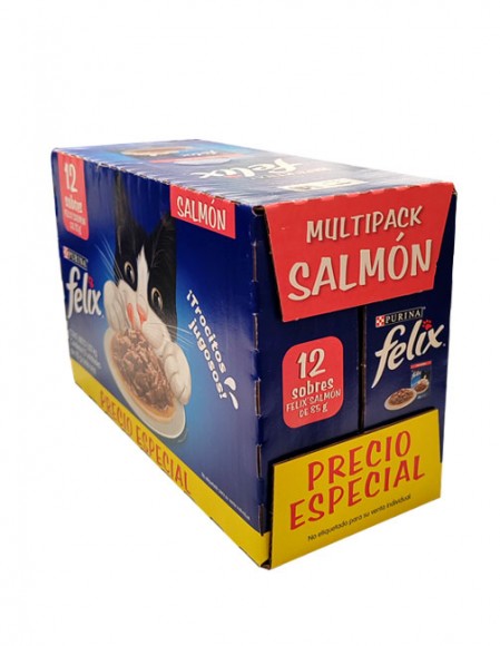 12 pack Felix sobre sabor salmón