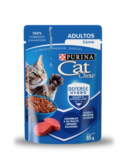 Cat Chow sobre sabor carne (caja 24 pz)