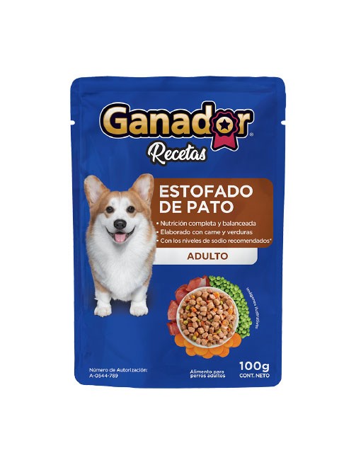 Ganador sobre estofado de pato (caja 22 pz)