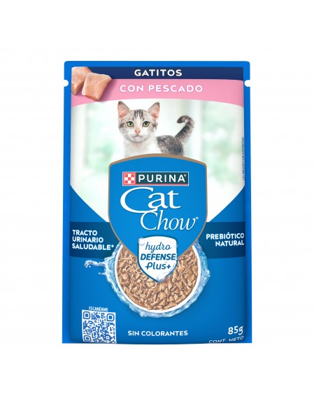 Cat Chow sobre gatito sabor pescado...
