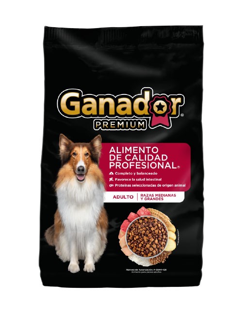 Ganador Premium adulto razas medianas y grandes 20 kg