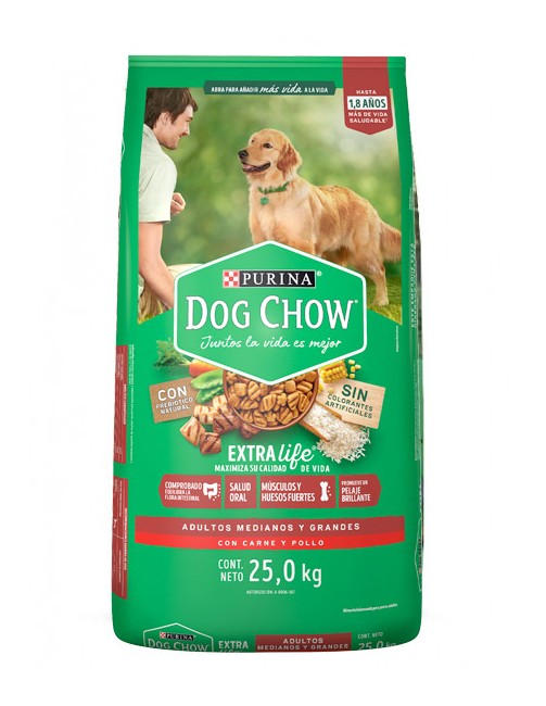 Dog Chow Adultos medianos y grandes 15 kg