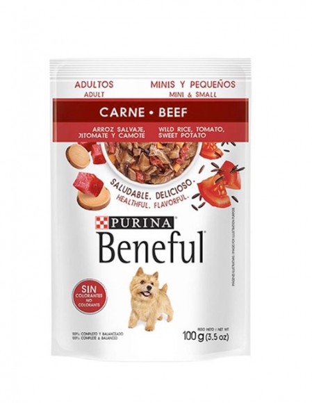 Beneful sobre adulto sabor carne (caja 20 pz)